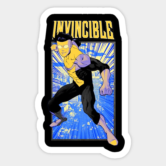 Invincible Sticker by CentuStore